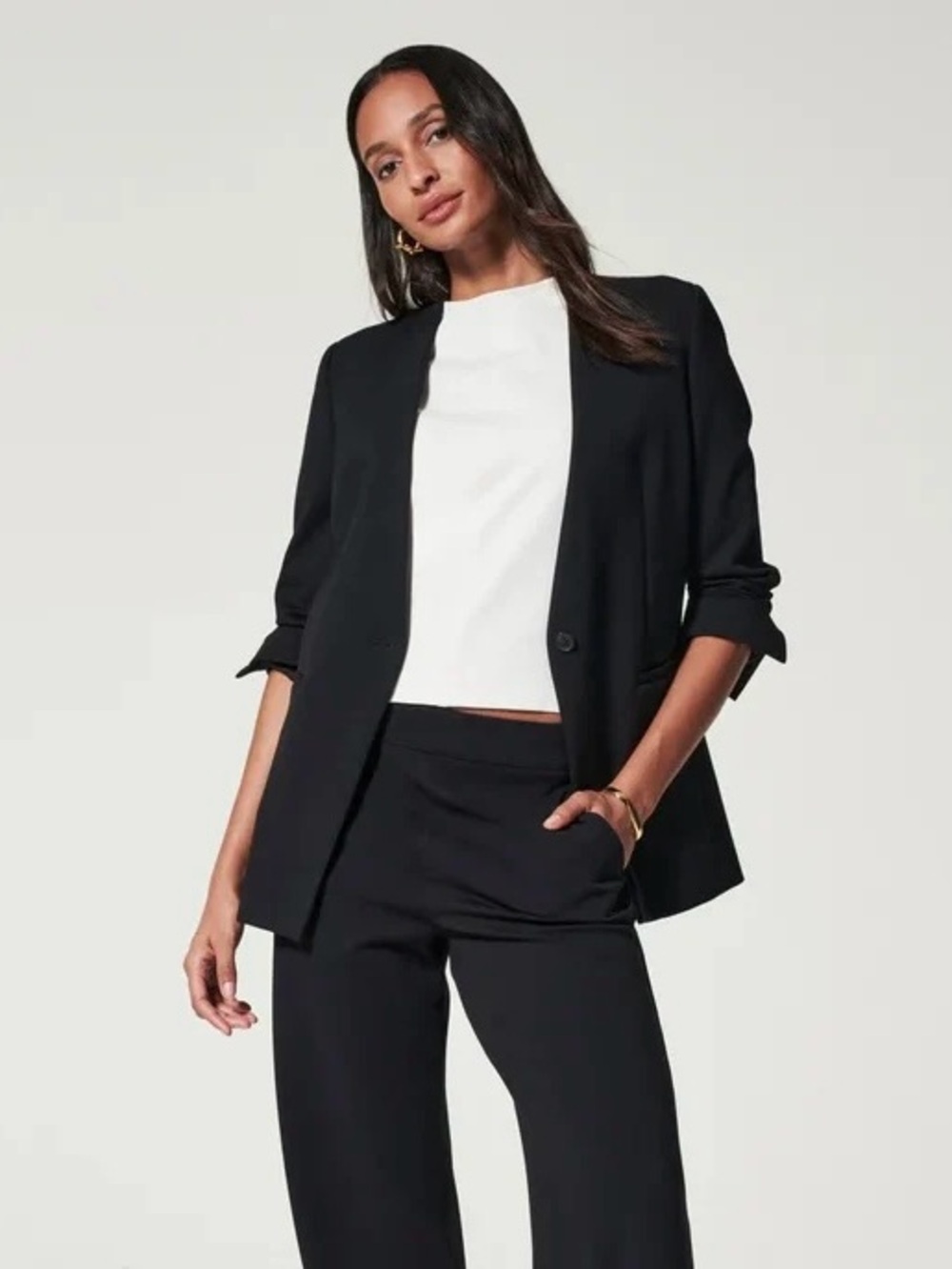 NWT Spanx Perfect Oversized Collarless Blazer (size L)